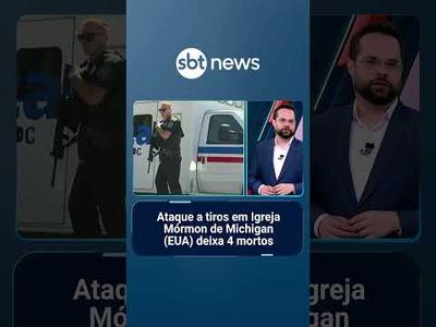 Ataque a tiros em Igreja Mórmon de Michigan (EUA) deixa 4 mortos | #SBTNotícias