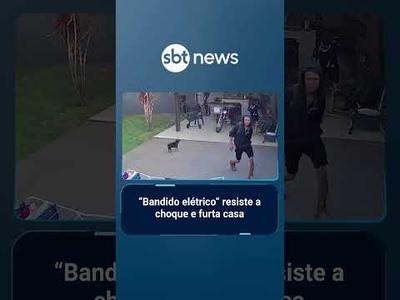 Flagra: Bandido resiste a choque elétrico e furta casa no Paraná | #SBTManhã
