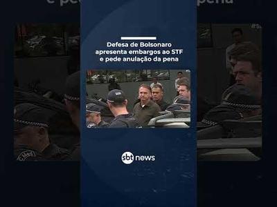 Defesa de Bolsonaro entra com recurso no STF pedindo anulação de ação penal | #SBTBrasil