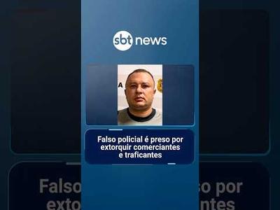 Falso policial é preso por extorquir comerciantes e traficantes na Grande SP | #SBTManhã