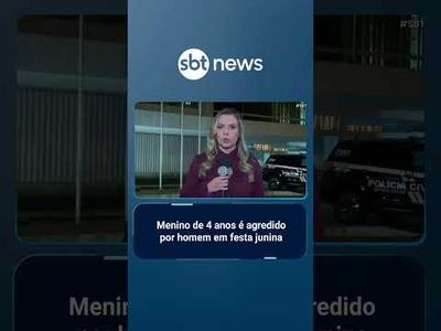 Homem invade apresentação e agride criança em escola do DF | #SBTBrasil