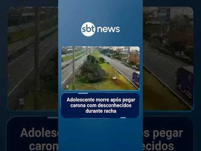 Adolescente morre após pegar carona com desconhecidos durante racha | #SBTManhã