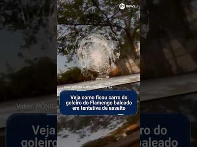 Jogadores do Flamengo sofrem tentativa de assalto no Rio; carro de goleiro é baleado
