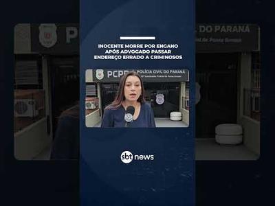 Advogado é preso suspeito de envolvimento em assassinato por engano | #SBTManhã