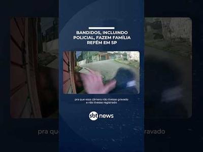 SP: Rosto de suspeito é revelado em vídeo de assalto com envolvimento de policial civil | #SBTManha