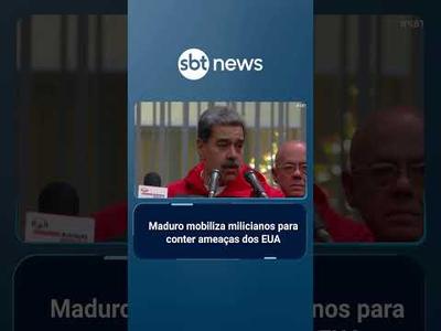 EUA decidem enviar navios de guerra com mísseis para a costa da Venezuela | #SBTBrasil