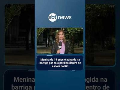 Adolescente de 14 anos é baleada em escola na zona norte do Rio | #SBTBrasil