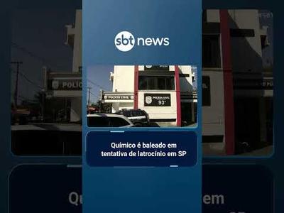 Casal é alvo de tentativa de latrocínio em SP; químico é baleado no braço | #SBTBrasil