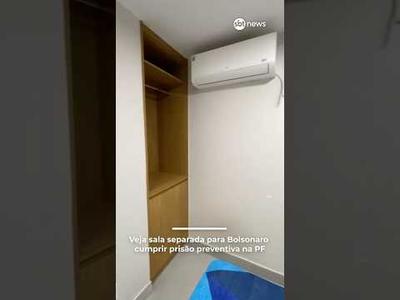Veja sala separada para Bolsonaro cumprir prisão preventiva na PF | #SBTNews
