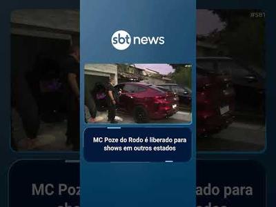 Justiça do RJ libera MC Poze do Rodo para fazer shows em outros estados | #SBTBrasil