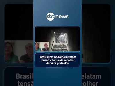 Brasileiros no Nepal relatam tensão e toque de recolher durante protestos | #SBTManhã
