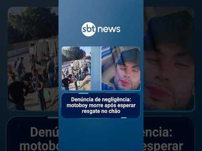 Denúncia de negligência: motoboy morre após esperar resgate no chão | #AloVoce