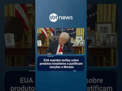 EUA mantém tarifas sobre produtos brasileiros e justificam sanções a Moraes | #SBTNotícias