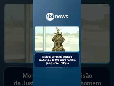 Moraes manda prender homem que quebrou relógio no 8/1 após Justiça libertá-lo | #SBTBrasil