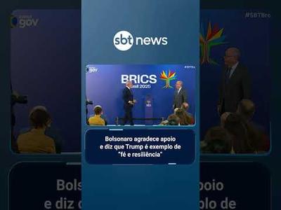 Bolsonaro agradece apoio e diz que Trump é exemplo de “fé e resiliência” | #SBTBrasil