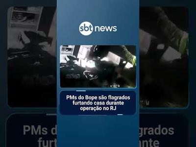 PMs do Bope são flagrados furtando casa durante operação no RJ | #SBTNotícias