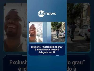 Exclusivo: “mascarado do grau” é identificado e levado à delegacia em SP | #PrimeiroImpacto