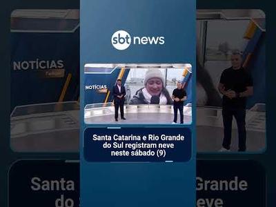 Onda de frio faz nevar em cidades de Santa Catarina e Rio Grande do Sul