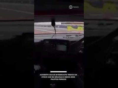 Acidente grave interrompe treino da Stock Car em Brasília e deixa dois pilotos feridos