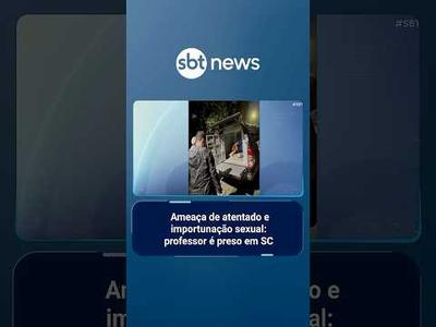 Professor é preso por importunação sexual e ameaça contra escola em Blumenau (SC) | #SBTBrasil