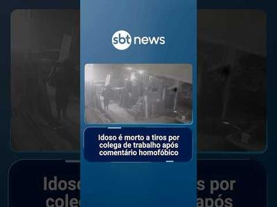 Idoso é morto a tiros por colega de trabalho após comentário homofóbico | #SBTNotícias