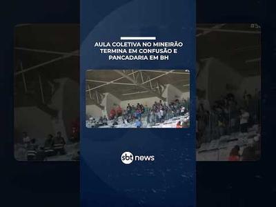 Aulão sobre IA com mais de 20 mil alunos no Mineirão termina em confusão e pancadaria | #SBTBrasil