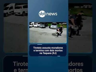 Tiroteio na Taquara assusta moradores e termina com dois mortos no Rio | #SBTBrasil