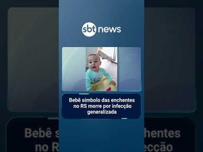 Bebê símbolo das enchentes no RS morre por infecção generalizada