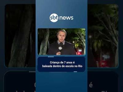 "Pai, não sou bandido. Por que levei um tiro?", questiona criança é baleada em escola | #SBTBrasil