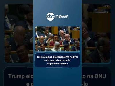 Trump elogia Lula em discurso na ONU e diz que vai encontrá-lo na próxima semana | #SBTBrasil