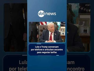 Lula e Trump conversam por telefone e articulam encontro para negociar tarifas | #SBTBrasil