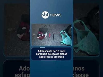 Adolescente de 16 anos esfaqueia colega de classe após recusa amorosa | #SBTNotícias