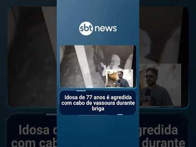 Idosa de 77 anos é agredida com cabo de vassoura durante briga | #PrimeiroImpacto
