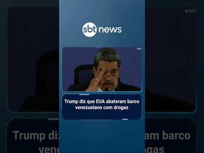 Tensão aumenta: EUA abatem barco venezuelano e deixam 11 mortos, diz Trump | #SBTBrasil