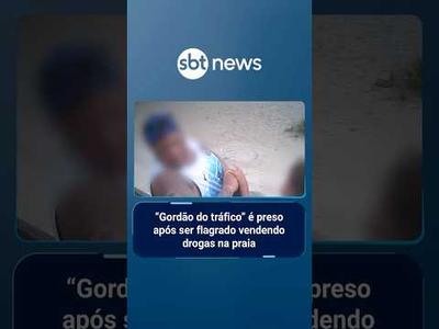 “Gordão do tráfico” é preso após ser flagrado vendendo drogas na praia | #PrimeiroImpacto