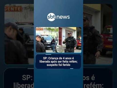 SP: Criança de 4 anos é liberada após ser feita refém; suspeito foi ferido | #SBTManhã