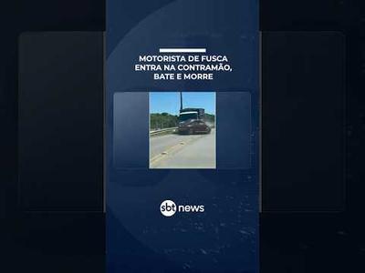 Motorista de Fusca morre após invadir a contramão e bater de frente com caminhão | #PrimeiroImpacto