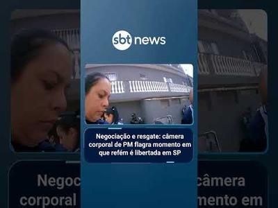 Negociação e resgate: câmera corporal de PM flagra momento em que refém é libertada em SP | #AloVoce