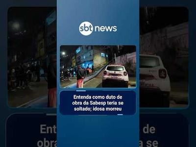 Entenda como duto de obra da Sabesp teria se soltado; incidente matou idosa | #PrimeiroImpacto
