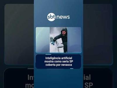 Inteligência artificial mostra como seria São Paulo coberta por nevasca | #SBTManhã