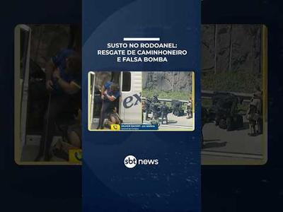 SP: Bomba em caminhão no Rodoanel é falsa; motorista foi resgatado e relata crime | #PrimeiroImpacto