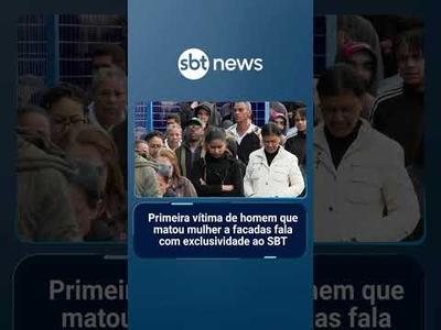 Primeira vítima de homem que matou mulher a facadas fala com exclusividade ao SBT | #SBTManhã