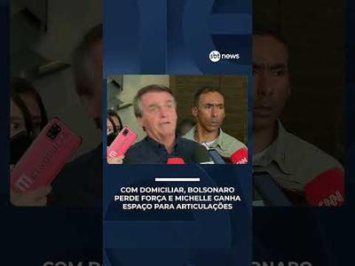 Com domiciliar, Bolsonaro perde força e Michelle ganha espaço para articulações