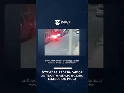 Jovem de 20 anos é baleada na cabeça ao reagir a assalto na zona leste de SP | #SBTNotícias