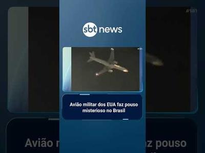 Avião misterioso dos EUA faz pouso em Porto Alegre; Operação da PF é realizada a bordo | #SBTBrasil