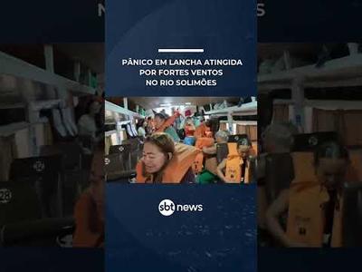 Pânico em lancha atingida por fortes ventos no Rio Solimões