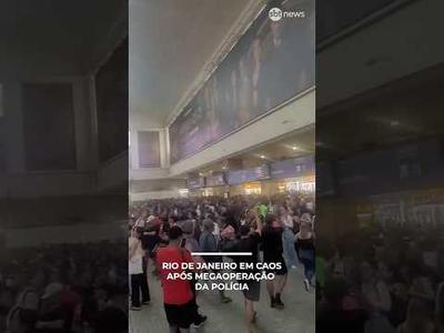 Serviços públicos fechados, vias interditadas e estações bloqueadas: o caos no Rio após megaoperação