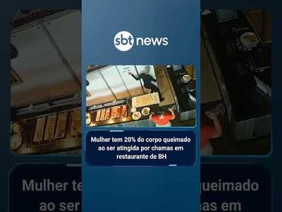 Mulher sofre queimaduras graves após ser atingida por fogo em restaurante de BH | #PrimeiroImpacto