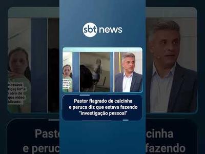Pastor flagrado de calcinha e peruca diz que estava fazendo "investigação pessoal" | #AloVoce