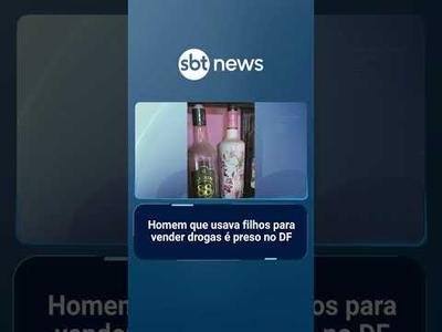 Homem que usava filhos para vender drogas é preso no DF | #SBTNoticias